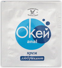 Крем-лубрикант Окей Anal в одноразовой упаковке - 4 гр.