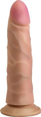 Фаллоимитатор на присоске из неоскин - 17 см.  Цена 1 714 руб. Длина: 18.5 см. Диаметр: 4.6 см. Идеальное бархатистое удовольствие – это то, что вам нужно! Сексуальный, чарующий дилдо станет вашим любимым любовником, демонстрируя все свои возможности при каждом использовании. Светлокожая секс-игрушка из неоскин является точной копией настоящего пениса, благодаря чему вы сможете насладиться аппетитной головкой и ребристыми венами. Присоска – приятное дополнение, она позволит вам испробовать новые позиции во время самоудовлетворения. Рабочая длина - 17 см. Диаметр головки - 3,7 см. Страна: Россия. Материал: неоскин.