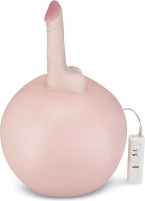Надувной секс-мяч с реалистичным вибратором  Цена 11 019 руб. Попробуйте новый надувной секс-мяч с прикрепленным реалистичным вибрирующим фаллоимитатором от Lux Fetish. Это устройство для удовольствия уникальной формы с вертикальным реалистичным фаллоимитатором, идеально подходящим по размеру для обеспечения глубокой стимуляции, приглашает вас скорее запрыгнуть на него и получить максимальное удовольствие! С легкостью контролируйте вибрацию с помощью портативного проводного пульта дистанционного управления. Надувной секс-мяч идеально подходит для оседлания и обеспечивает удобную упругую подушку, на которой вы можете подпрыгивать вверх и вниз, пока реалистичный массажер будет стимулировать вас изнутри, доводя до мощного оргазма. Благодаря круглому основанию этот мяч будет оставаться на месте, когда вы будете подпрыгивать во время головокружительных оргазмов во время одиночной игры или с партнером. Удобный размер делает его идеальным как для новичков, так и для опытных пользователей секс-игрушек. Когда закончите использовать этот мяч, можно легко спустить из него воздух для быстрого и удобного хранения и путешествий. Диаметр шара в надутом виде - 28 см. Длина вибратора - 13,5 см., диаметр - 3,3 см. Страна: США. Материал: поливинилхлорид (ПВХ, PVC). Батарейки: 3 шт., тип AA.