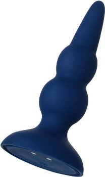 Синяя анальная вибровтулка O Play Prime - 12 см.