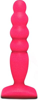 Розовый анальный стимулятор Large Bubble Plug - 14,5 см.  Цена 706 руб. Длина: 14.5 см. Диаметр: 3.2 см. Ярко-розовый анальный стимулятор с рельефной поверхностью в виде елочки имеет расширяющуюся книзу форму, идеальную для легкого ввода. Ограничительное основание позволит вам безопасно применять секс-игрушку. Изделие выполнено из мягкого и упругого материала не имеющего запаха - Pure Elastic, не содержащего аллергенов и вредных для здоровья веществ. Такой материал не впитывает запахи, не меняет окраску и не требует особого ухода: достаточно обрабатывать изделие теплой водой с мылом. Совместим со всеми лубрикантами. Рабочая длина - 12,5 см. Страна: Китай. Материал: эластомер (полиэтилен гель).