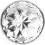 Большая серебристая анальная пробка Diamond Clear Sparkle Large с прозрачным кристаллом - 8 см.  Цена 834 руб. - Большая серебристая анальная пробка Diamond Clear Sparkle Large с прозрачным кристаллом - 8 см.