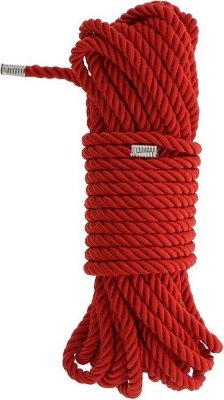 Красная веревка DELUXE BONDAGE ROPE - 10 м.  Цена 1 783 руб. Длина: 1 см. Безопасная и качественная веревка для связывания и бондажа. Не содержит примесей и включений, которые могут поцарапать или повредить кожу. Страна: Китай. Материал: нейлон.