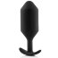 Черная анальная пробка для ношения B-vibe Snug Plug 6 - 17 см.  Цена 17 547 руб. - Черная анальная пробка для ношения B-vibe Snug Plug 6 - 17 см.