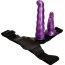 Фиолетовый стапон с двумя насадками - 18 см.  Цена 2 940 руб. - Фиолетовый стапон с двумя насадками - 18 см.