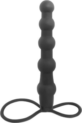 Черная ёлочка-насадка для двойного проникновения Mojo Bumpy - 15 см.  Цена 2 576 руб. Длина: 15 см. Диаметр: 2.3 см. Чтобы подарить партнёрше двойное проникновение, не нужно привлекать кого-то ещё. Эта чёрная анальная ёлочка, будучи закреплённой на пенисе при помощи петли и подхвата для мошонки, станет такой же частью вашего тела, как руга или нога. Вы сможете ловко управлять ею, одновременно погружаясь в лоно и анус любимой. Её стоны, фаллостимуляция и возбуждающее сдавливание… ммм, оргазм уже не остановить! Диаметр петель - 3 и 6 см. Страна: Китай. Материал: силикон.