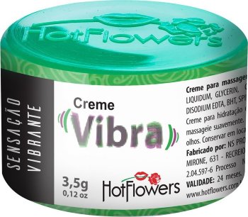 Возбуждающий крем Vibra с эффектом вибрации - 3,5 гр.
