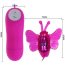 Розовый вибростимулятор с насадкой в виде бабочки  Цена 2 490 руб. - Розовый вибростимулятор с насадкой в виде бабочки