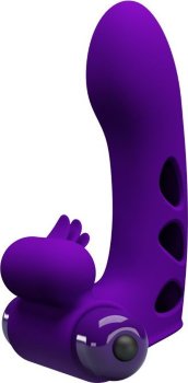 Фиолетовая вибронасадка на палец Orlando