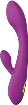 Фиолетовый вибратор HONEY BUNS с клиторальным стимулятором