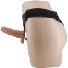 Страпон с вагинальной пробкой и вибрацией Ultra Passionate Harness - 16 см.