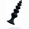 Черная анальная ёлочка Indi - 11,5 см.