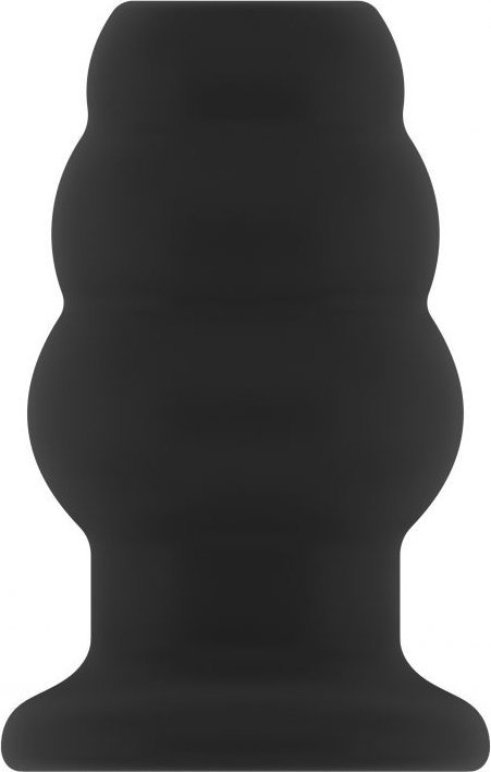 Чёрная анальная пробка с тоннелем №49 Small Hollow Tunnel Butt Plug 3 Inch - 7,7 см.