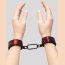 Ошейник с наручниками Reversible Faux Leather Collar and Wrist  Цена 7 831 руб. - Ошейник с наручниками Reversible Faux Leather Collar and Wrist