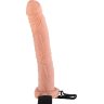 Фаллопротез телесного цвета Hollow Strap-On - 29 см.