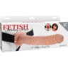 Фаллопротез телесного цвета Hollow Strap-On - 29 см.