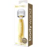 Золотистый жезловый мини-вибратор с кристаллами Mini Massager Gold Edition