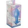 Голубая анальная вибропробка Bulb Anal Plug - 10 см.