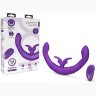 Фиолетовый двусторонний вибратор Together - 35,6 см.