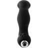 Черный вибромассажер простаты FantASStic Vibrating Prostate Massager - 11,3 см.