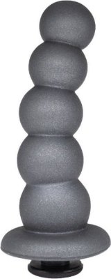 Серая насадка-ёлочка PLATINUM 5,5’’ - 15,5 см. Длина: 15.5 см. Диаметр: 4.4 см. Насадка в виде соединенных между собой шариков. Изделие специально имеет слегка изогнутую форму. Незначительная разница в диаметре межу шариками сочетается с узкими «талиями» в местах соединения цепочки, что позволяет энергично массировать при введении изделия. Обычно применяют для анального секса. Эластичный материал сделан на основе высококачественной смолы ПВХ. Полимер имеет сертификат для использования в бытовых целях. Фаллоимитатор имеет в комплекте коннектор (соединитель). Это сделано для удобства: можно соединить с любым харнессом, приобретенным ранее или даже изготовленным самостоятельно по индивидуальным параметрам. Коннектор состоит из двух развинчивающихся половинок, которые можно с помощью круглых площадок легко прикрепить к любой поверхности. Рабочая длина - 14,5 см. Минимальный диаметр - 3,5 см. Страна: Россия. Материал: поливинилхлорид (ПВХ, PVC).