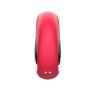 Красный клиторальный массажер с функцией постукивания