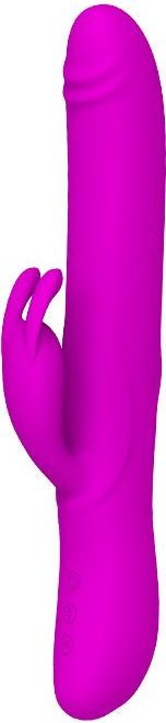 Вибромассажер Byron с движущимися вверх-вниз шариками - 25 см.