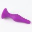Фиолетовая коническая силиконовая анальная пробка Soft - 13 см.  Цена 1 316 руб. - Фиолетовая коническая силиконовая анальная пробка Soft - 13 см.