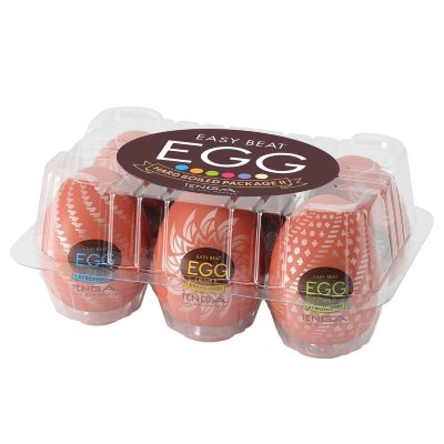 Набор из 6 мастурбаторов-яиц Tenga Egg Variety Pack V  Цена 6 474 руб. Длина: 6.1 см. Доставьте себе феноменальные, ни с чем не сравнимые ощущения с Tenga Egg! Снимите пленку с помощью отрывного лепестка и откройте яйцо. Внутри вы найдете упаковку с лубрикантом и супермягкую, сверхэластичную секс-игрушку. Нанесите лубрикант внутрь яичка. Наденьте и наслаждайтесь! Эти яички прекрасно растягиваются в длину и принимают форму любого пениса. Двойное кольцо на входе обеспечивает приятное проникновение и тесное облегание. Натяжение и внутренняя фактура позволяют Tenga Egg ласкать одновременно ствол и головку. Tenga Egg также предлагает восхитительный бонус. Яичко можно вывернуть, одеть на ладонь и ласкать любые чувственные зоны мягким, нежным рельефом - вашей девушке тоже понравится! Внутренняя структура повторяет дизайн упаковки, поэтому в многообразии Tenga Egg легко ориентироваться. Разработано в Японии для одноразового использования. Страна: Япония. Материал: термопластичный эластомер (TPE).