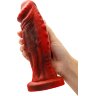Силиконовый вибратор Monster Saur - 20 см.