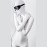 Черная маска Anonymo из искусственной кожи