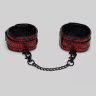 Красно-черные оковы Reversible Faux Leather Ankle Cuffs