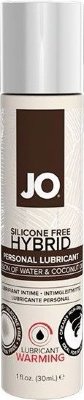 Водно-масляный лубрикант с разогревающим эффектом JO Silicone Free Hybrid Lubricant WARMING - 30 мл.  Цена 1 972 руб. Лубрикант на водно-масляной основе JO Hybrid Lubricant с разогревающим эффектом. Уникальная формула для большего удовольствия и максимального комфорта. Разрабатывая гибридный лубрикант компания SYSTEM JO учла все пожелания покупателей: длительное и шелковистое скольжение. Не совместим с презервативами из латекса. Хранение: держать в закрытом виде хранить в сухом месте при температуре не ниже 5С и не выше 25С. Water (Aqua), Propylene Glycol, Caprylic/Capric Triglyceride, Cocos Nucifera (Coconut) Oil, Flavor (Aroma), Phenoxyethanol, Polyacrylate-13, Cellulose Gum, Raphanus Sativus (Radish) Seed Extract, Niacin, Polyisobutene, Polysorbate 20, Dipropylene Glycol, Vanillyl Butyl Ether, PEG-45M, Butyrospermum Parkii (Shea) Butter Extract, Ethyl Menthane Carboxamide, Methyl Diisopropyl Propionamide, Polysorbate 80, Caprylyl Glycol, Phenethyl Alcohol, Ethylhexylglycerin, Beeswax, Glyceryl Stearate, Hydroxypropylcellulose, Menthyl Lactate, PEG-100 Stearate, Stearamidopropyl Dimethylamine Lactate, Polyquaternium-67. Страна: США. Объем: 30 мл.