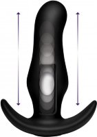 Черная анальная вибропробка Kinetic Thumping 7X Prostate Anal Plug - 13,3 см.