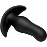 Черная анальная вибропробка Kinetic Thumping 7X Prostate Anal Plug - 13,3 см.