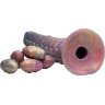 Фантазийный фаллоимитатор Deep Invader Tentacle Ovipositor Silicone Dildo with Eggs - 22,9 см.