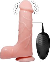Телесный вибратор-реалистик Barbara - 21 см.