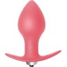Розовая анальная вибропробка Bulb Anal Plug - 10 см.