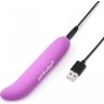 Фиолетовый вибромассажер Pink Vibe для стимуляции точки G и клитора - 12,2 см.