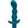 Бирюзовый анальный вибромассажёр Naughty - 14,5 см.