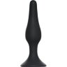 Чёрная анальная пробка Slim Anal Plug Medium - 11,5 см.
