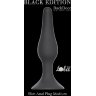 Чёрная анальная пробка Slim Anal Plug Medium - 11,5 см.