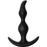 Чёрная анальная пробка Bent Anal Plug Black - 13 см.