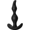 Чёрная анальная пробка Bent Anal Plug Black - 13 см.