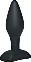 Чёрный анальный стимулятор Black Velvets Small - 9 см.