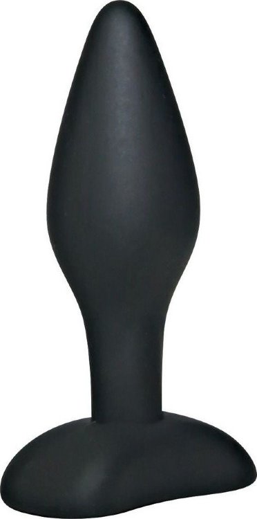 Чёрный анальный стимулятор Black Velvets Small - 9 см.
