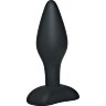 Чёрный анальный стимулятор Black Velvets Small - 9 см.