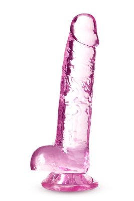 Розовый фаллоимитатор 7 Inch Crystalline Dildo - 17,7 см. Длина: 17.7 см. Диаметр: 3.1 см. Розовый фаллоимитатор 7 Inch Crystalline Dildo. Гибкий ствол, пышная мошонка, присоска в основании. Страна: Китай. Материал: термопластичный эластомер (TPE).