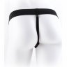 Телесный полый страпон с вибрацией Vibrating Hollow Strap-On with Balls - 24 см.