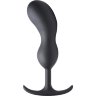 Черный массажер простаты с утяжелителями Premium Silicone Weighted Prostate Plug XL - 20,8 см.